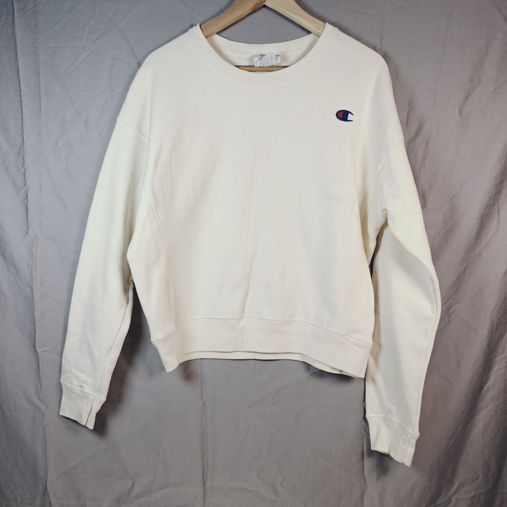 Champion Reverse Weave Crewneck‎ Sweatshirt Ivory Medium Read